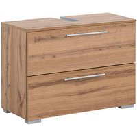 MÖBELPARTNER Waschbeckenunterschrank Carlos 148599 eiche landhaus 80,2 x 35,0 x 59,1 cm von MÖBELPARTNER