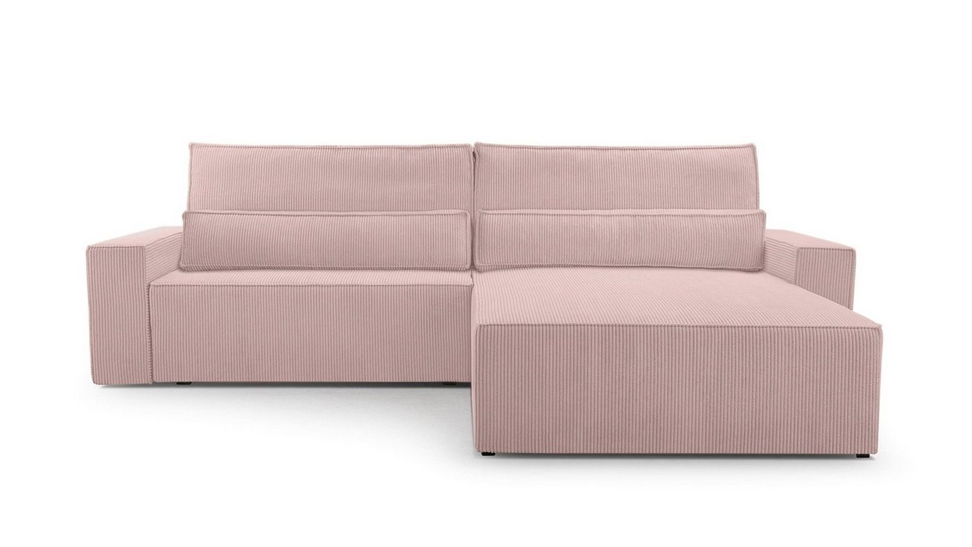 MOEBLO Ecksofa aus Cord DENVER L, Ottomane beidseitig montierbar Couch Cord für Wohnzimmer Schlafsofa Sofagarnitur Sofa Eckcouch L-Form Cordstoff - 290x85x200cm, mit Schlaffunktion und Bettkasten MOEBLO Ecksofa aus Cord DENVER L, Ottomane beidseitig montierbar Couch Cord für Wohnzimmer Schlafsofa Sofagarnitur Sofa Eckcouch L-Form Cordstoff - 290x85x200cm, mit Schlaffunktion und Bettkasten von MOEBLO