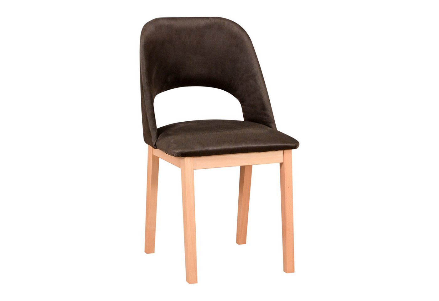 MOEBLO Stuhl APUS 2 (Polsterstühle, Holzstühle, Esszimmerstühle, Stühle kaufen, Massivholz), (BxHxT): 45x82x45 cm von MOEBLO
