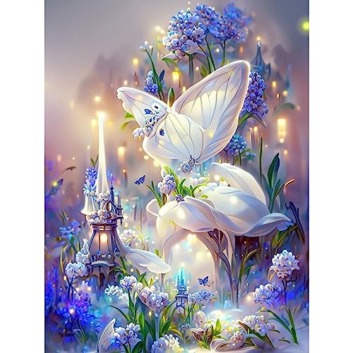 MOGTAA 5D Blume Diamond Painting Erwachsene, Fantasie Diamant Painting Bilder für Erwachsene Kinder, Full Drill Diamond Art Landschaft Diamant Malerei Bilder für Heimdecor 30x40cm von MOGTAA