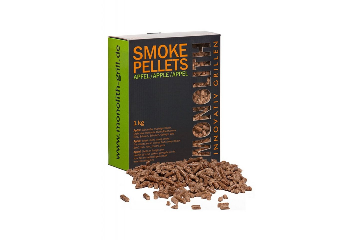 MONOLITH Keramikgrill Monolith Smoke Pellets Grillpellets Räucherpellets Apfel (Apple) 1 von MONOLITH