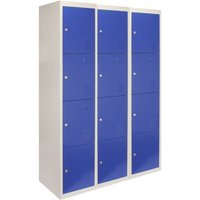 Monster Shop - MonsterShop - 3 x 4 -türiger Fächerschrank Umkleideschrank Schließfachschrank Spind Garderobenschrank Stahlspind Stahlschrank von MONSTER SHOP