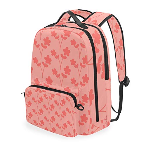 MONTOJ Reisetasche mit Kreuztasche, Motiv kleine Blumen, Rot von MONTOJ