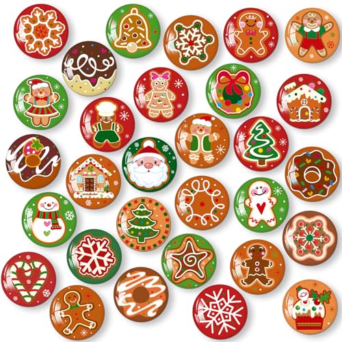 MORCART 30 Stück Kekse Weihnachtsmagnete für Kühlschrank Magnettafel Whiteboard Küche Klassenzimmer Büro Kabine Lustige dekorative Geschenke für Erwachsene Kinder MORCART 30 Stück Kekse Weihnachtsmagnete für Kühlschrank Magnettafel Whiteboard Küche Klassenzimmer Büro Kabine Lustige dekorative Geschenke für Erwachsene Kinder von MORCART