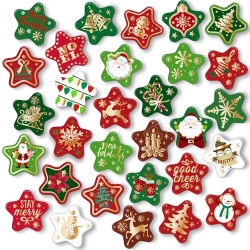 MORCART 30 Stück Stern Weihnachtsmagnete für Kühlschrank Magnettafel Whiteboard Küche Klassenzimmer Büro Kabine Lustige dekorative Geschenke für Erwachsene Kinder MORCART 30 Stück Stern Weihnachtsmagnete für Kühlschrank Magnettafel Whiteboard Küche Klassenzimmer Büro Kabine Lustige dekorative Geschenke für Erwachsene Kinder von MORCART