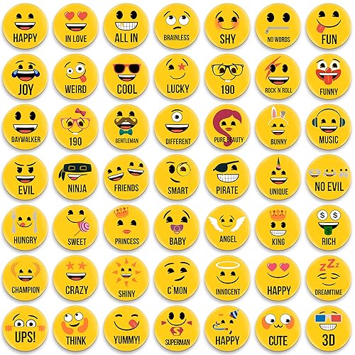 MORCART 54 Stück Emoji Magnete lustige Smiley Kühlschrankmagnete Dekorative für Küche, Magnettafel, Kühlschrank, Whiteboard, Tafeln, Pinnwand Büro Kinder und Erwachsene Geschenk MORCART 54 Stück Emoji Magnete lustige Smiley Kühlschrankmagnete Dekorative für Küche, Magnettafel, Kühlschrank, Whiteboard, Tafeln, Pinnwand Büro Kinder und Erwachsene Geschenk von MORCART