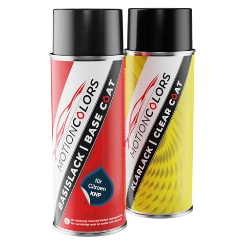 MOTIONCOLORS Bleu Imperial/Imperial Blau KNP für Citroen Autolack Sprühdosen Set Basislack Klarlack Spraydose 400ml MOTIONCOLORS Bleu Imperial/Imperial Blau KNP für Citroen Autolack Sprühdosen Set Basislack Klarlack Spraydose 400ml von MOTIONCOLORS
