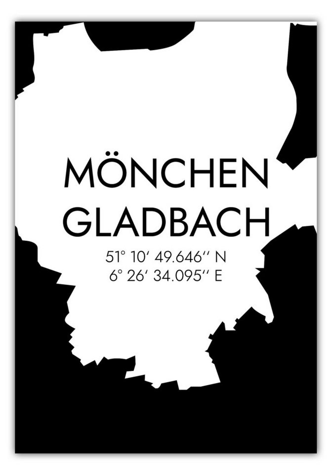 MOTIVISSO Poster Mönchengladbach Koordinaten #5 von MOTIVISSO