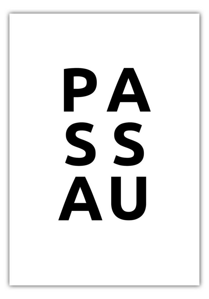 MOTIVISSO Poster Stadt PASSAU von MOTIVISSO