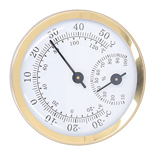 Thermometer Hygrometer, Innenthermometer, Haushalt Mini langlebig zeigerfrei batteriebetrieben, Temperatur und Feuchtigkeitsmonitor für die Wand, Terrasse, Wetterthermometer, Hygrometer von MOUMOUTEN