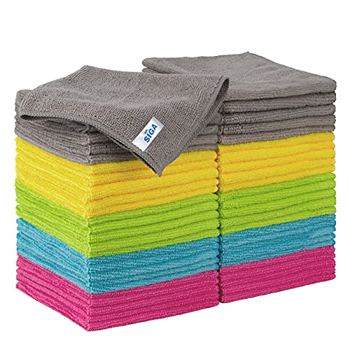 MR.SIGA Mikrofaser-Reinigungstücher Lappen Putztücher Fenster Tücher Mikrofasertücher Geschirrtücher, 50er Set, 30 x 30 cm MR.SIGA Mikrofaser-Reinigungstücher Lappen Putztücher Fenster Tücher Mikrofasertücher Geschirrtücher, 50er Set, 30 x 30 cm von MR.SIGA