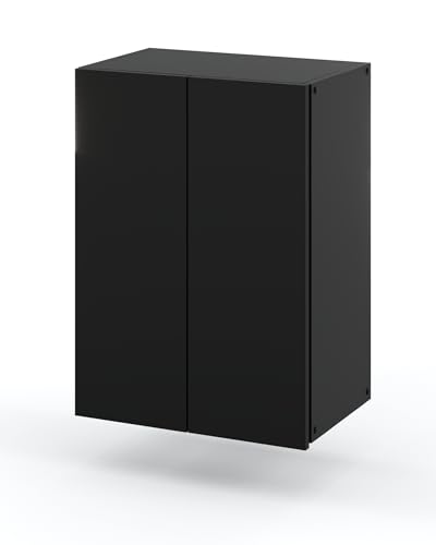 MRBLS Badezimmerschrank (Schwarz Matt) – Badezimmerschränke 1 Stück - Hängeschrank Für Badezimmer - Badezimmerschrank Hängend - Schrank Badezimmer - Wandschrank Badezimmer - 40 x 60 x 25 cm (B/H/T) von MRBLS_HOME