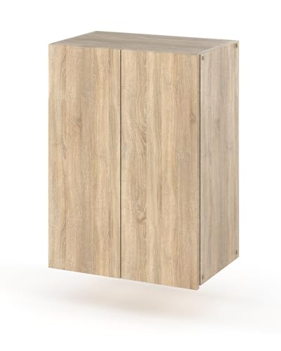 MRBLS Badezimmerschrank (Sonoma) – Badezimmerschränke 1 Stück - Hängeschrank Für Badezimmer - Badezimmerschrank Hängend - Schrank Badezimmer - Wandschrank Badezimmer - 40 x 60 x 25 cm (B/H/T) von MRBLS_HOME