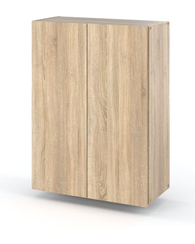MRBLS Badezimmerschrank (Sonoma) – Badezimmerschränke 1 Stück - Hängeschrank Für Badezimmer - Badezimmerschrank Hängend - Schrank Badezimmer - Wandschrank Badezimmer - 60 x 80 x 30 cm (B/H/T) von MRBLS_HOME
