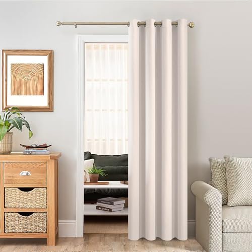MRTREES Gardinen Blickdicht Beige mit Ösen, Abdunkelnde Vorhänge 250 cm Lang 140 cm Breit, 1 Stück, Thermo Vorhang Kälteschutz für Tür Wohnzimmer Kinderzimmer, Blackout Curtain MRTREES Gardinen Blickdicht Beige mit Ösen, Abdunkelnde Vorhänge 250 cm Lang 140 cm Breit, 1 Stück, Thermo Vorhang Kälteschutz für Tür Wohnzimmer Kinderzimmer, Blackout Curtain von MRTREES