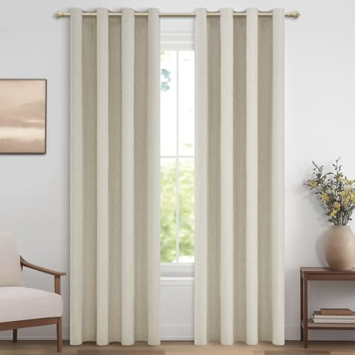 MRTREES Vorhang Blickdicht Leinen mit Ösen Schlafzimmer 100% Verdunkelungsvorhang, Thermovorhänge Gegen Kälte Wohnzimmer 2er Set 225 cm Lang, Gardinen Leinenoptik 140 cm Breit, Naturfarben MRTREES Vorhang Blickdicht Leinen mit Ösen Schlafzimmer 100% Verdunkelungsvorhang, Thermovorhänge Gegen Kälte Wohnzimmer 2er Set 225 cm Lang, Gardinen Leinenoptik 140 cm Breit, Naturfarben von MRTREES