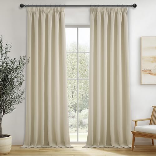 MRTREES gardinen Blickdicht 2er Set gardinen 250 cm lang gardinen beige Wohnzimmer modern blickdichte vorhänge kräuselband Vorhang 140 cm breit für Wohnzimmer Schlafzimmer Küchen jugendzimmer Junge MRTREES gardinen Blickdicht 2er Set gardinen 250 cm lang gardinen beige Wohnzimmer modern blickdichte vorhänge kräuselband Vorhang 140 cm breit für Wohnzimmer Schlafzimmer Küchen jugendzimmer Junge von MRTREES