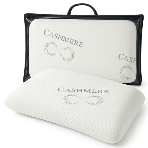 MSS e.K. Cashmere Nacken-Kissen | Kopfkissen 70x40x11cm | Memory Foam | Kissen aus Visco-Schaum | orthopädisches Nackenstützkissen | inklusive Tragetasche | Hypoallergenes Schlafkissen MSS e.K. Cashmere Nacken-Kissen | Kopfkissen 70x40x11cm | Memory Foam | Kissen aus Visco-Schaum | orthopädisches Nackenstützkissen | inklusive Tragetasche | Hypoallergenes Schlafkissen von MSS e.K.