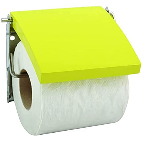 MSV Toilettenpapierhalter, Edelstahl, Grün, 15 x 15 x 15 cm von MSV