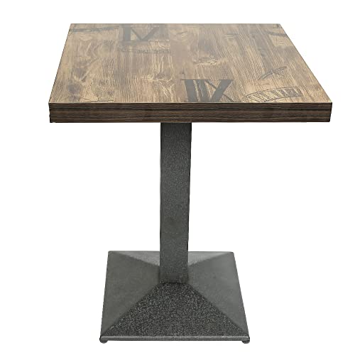 MUL-BOUTIQUE Quadratischer Tisch, Mittelfußtisch, Esstisch, Bartisch im industriellen Stil, maximale Belastung 120 kg, 60 x 60 cm (Retro) von MUL-BOUTIQUE