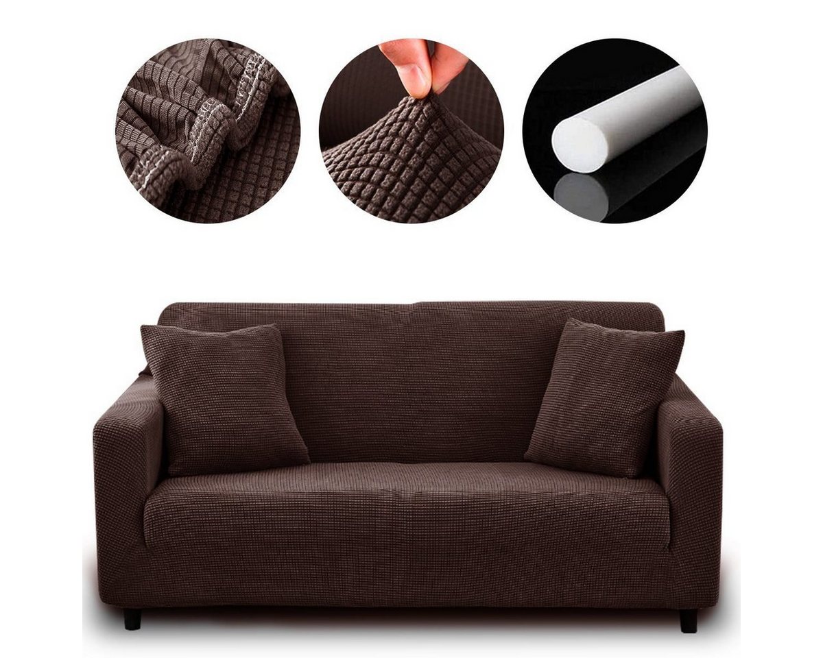 Sofahusse Sofahusse Stretch Sofa Abdeckung mit Elastische, MULISOFT, Sofabezug 1/2/3/4 Sitzer Stretch Schonbezug Couchbezug von MULISOFT