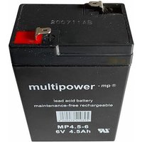 Batterie Multipower mp 4,5-6 agm 6V 4,5Ah Blei Vlies Akku von MULTIPOWER