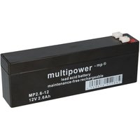 Blei-Akku MP2,6-12 Pb 12V 2,6Ah 4,8mm Faston - Multipower von MULTIPOWER