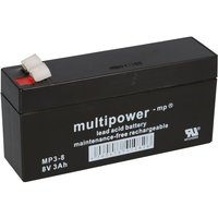 Blei-Akku MP3-8 Pb 8V / 3Ah - Multipower von MULTIPOWER