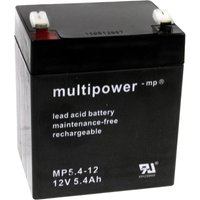 Multipower - MP5,4-12 / 12V 5,4Ah Blei Akku agm von MULTIPOWER