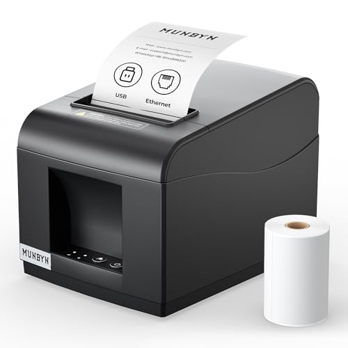 MUNBYN Thermodrucker ITPP072 Bondrukcer 80mm Belegdrucker POS-Drucker mit USB+LAN-Anschluss Quittungsdrucker kompatibel mit Android Windows ChromeOS Linux Unterstützt Keine Bluetooth-Verbindung MUNBYN Thermodrucker ITPP072 Bondrukcer 80mm Belegdrucker POS-Drucker mit USB+LAN-Anschluss Quittungsdrucker kompatibel mit Android Windows ChromeOS Linux Unterstützt Keine Bluetooth-Verbindung von MUNBYN