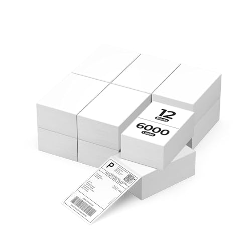 MUNBYN Versandaufkleber selbstklebend 4×6 DHL Etiketten 6000 Stück Thermoetiketten BPA-freie Thermopapier für DHL UPS DPD, Kompatibel mit MUNBYN Nelko Phomemo Etikettendrucker, Weiß MUNBYN Versandaufkleber selbstklebend 4×6 DHL Etiketten 6000 Stück Thermoetiketten BPA-freie Thermopapier für DHL UPS DPD, Kompatibel mit MUNBYN Nelko Phomemo Etikettendrucker, Weiß von MUNBYN