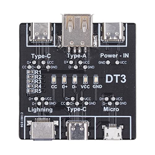 Datenkabel-Testplatine, Typ-C-USB-Kabeltester, USB-Kabel-Kurzschluss-EIN-Aus-Schalter-Testplatine Zur Bestimmung von Datenkabelfehlern von MUNEFE