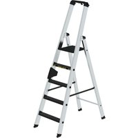 Proregal-sicherheit Made In Germany - Stufen-Stehleiter 250 kg einseitig begehbar mit clip-step R13 5 Stufen von PROREGAL - SICHERHEIT MADE IN GERMANY