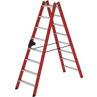 Proregal-sicherheit Made In Germany - Stufen-Stehleiter beidseitig begehbar gfk / Alu 2x8 Stufen von PROREGAL - SICHERHEIT MADE IN GERMANY