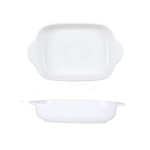 Binaurale Backform aus Keramik, Rechteckig Backgschirr mit Griff, Klein Lasagne Auflaufform 1 Person, Baking Dish Modern Essgeschirr zum Kochen, Küche, Kuchen-Abendessen, Bankett von MUXUE