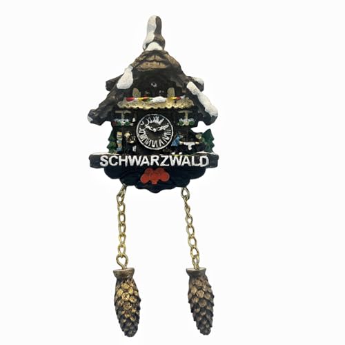 3D Kuckucksuhr Stil Schwarzwald Deutschland Kühlschrankmagnet Reise Souvenir Kühlschrank Dekoration Magnet Aufkleber von MUYU Craft