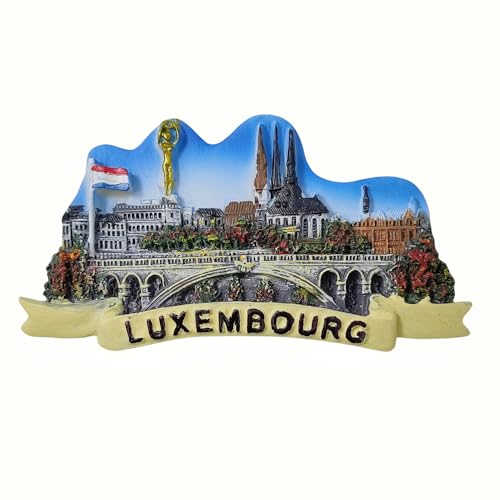 3D Luxemburg Kühlschrankmagnet Reise Souvenir Kühlschrank Dekoration Magnetischer Aufkleber Handbemalt Handwerk von MUYU Craft