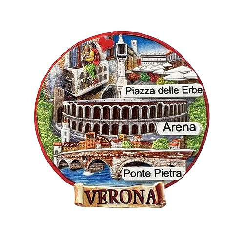 3D Verona Italien Kühlschrankmagnet Reise Souvenir Kühlschrank Dekoration Magnetaufkleber Handwerk Sammlung von MUYU Craft