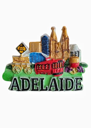 Adelaide Australien Kühlschrankmagnet Reise Souvenir Kühlschrank Dekoration 3D Magnetaufkleber Handbemalt Bastelkollektion von MUYU Craft