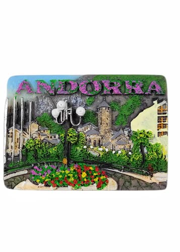 Andorra Kühlschrankmagnet Reise Souvenir Kühlschrank Dekoration 3D Magnetaufkleber Handbemalt Bastelkollektion von MUYU Craft