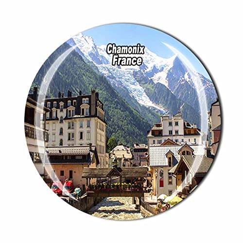 Chamonix Frankreich Kühlschrankmagnet, Reise-Souvenir Geschenk, Kühlschrank-Dekoration, magnetische Aufkleber-Kollektion von MUYU Craft