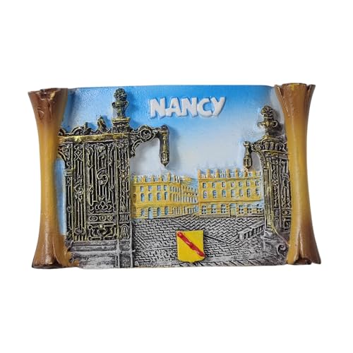 MUYU Craft 3D Nancy Frankreich Kühlschrankmagnet Reise Souvenir Kühlschrank Dekoration Harz handbemalt Handwerk Sammlung von MUYU Craft