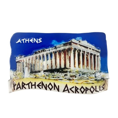 MUYU Craft Parthenon Tempel Akropolis Athen Griechenland Kühlschrankmagnet Souvenir Kühlschrank Dekoration Magnet Aufkleber Handwerk von MUYU Craft
