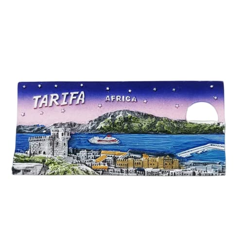 Tarifa Spanien Kühlschrankmagnet Reise Souvenir Kühlschrank Dekoration 3D Magnetaufkleber Handbemalt Handwerk von MUYU Craft