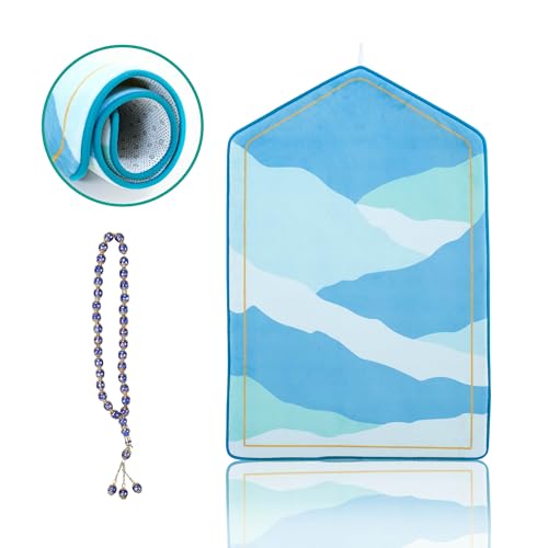 MYPRAY - Gebetsteppich - gepolstert - extra dick - Premium Qualität - Prayer mat - Seccade (Aquatürkis) von MYPRAY