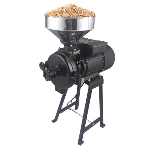 2200W Getreidemühle Kornmühle Schleifmaschine Mehlmaschine 1400 U/min für Mais Reis Weizen Verwendung in Getreidemühlen Supermärkte Labors und Forschungseinrichtungen von MZZBHQU