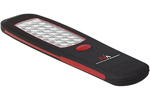 Maclean MCE03 Werkstattlampe Arbeitslampe 24 LED Drehbarer Haken Magnet Schwarz/Ro von Maclean