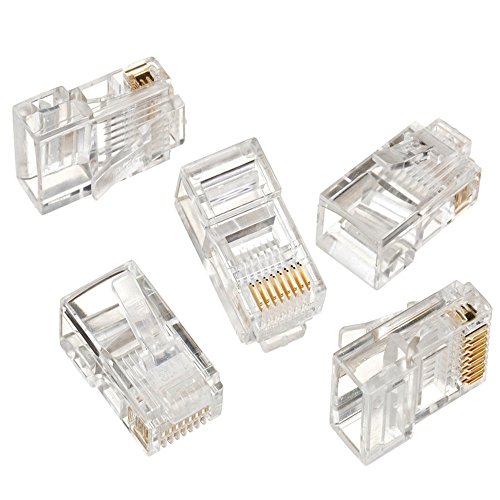 Maclean MCTV-663 100 x RJ45 8P8C CAT5 5e Netzwerk Stecker Netzwerkstecker von Maclean