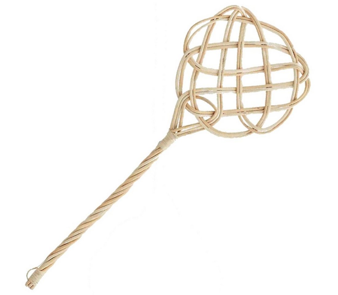 Macosa Home Reinigungsbürste eppichklopfer Rattan geflochten 70 cm Teppich Klopfer Ausklopfer, Teppiche, Läufer, Fußmatten, Polsterklopfer Peddigrohr Creme von Macosa Home