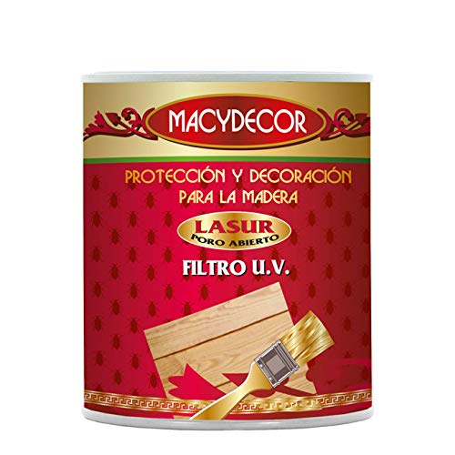 Macy Decor Lasur Matt, verstärkt mit UV-Filtern, gebrauchsfertig, 375 ml, Farbe Walnuss von Macy